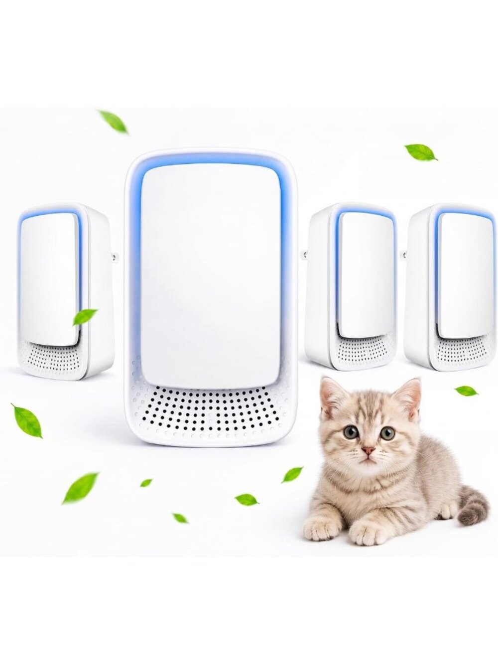 Compact Air Ionizers 4 Pack - Mini Air Purifiers for Home, Bedroom & Travel